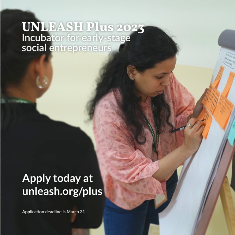 2023 UNLEASH Plus Incubation Program for Early-Stage Social Entrepreneurs